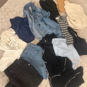 Denim Jacket and Clothing Bundle